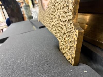 Luciano Frigerio Pair Of Italian Modern Bronze Mirrors By Luciano Frigerio