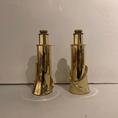 Luciano Frigerio Pair of Bronze Lamps by Luciano Frigerio Italian 1980s