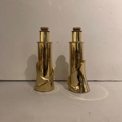 Luciano Frigerio Pair of Bronze Lamps by Luciano Frigerio Italian 1980s