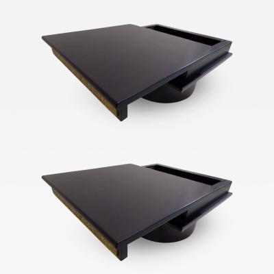 Luciano Frigerio Pair of Italian Mid Century Modern End Tables Nightstands by Luciano Frigerio