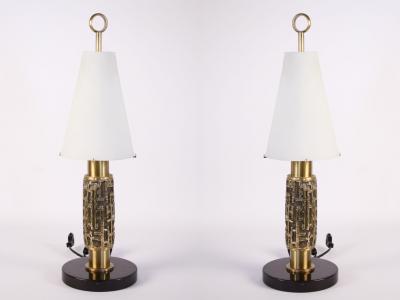 Luciano Frigerio Pair of Lamps by Luciano Frigerio