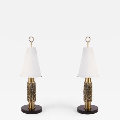 Luciano Frigerio Pair of Lamps by Luciano Frigerio