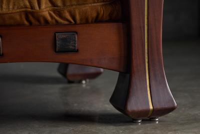 Luciano Frigerio Three Seat Sofa by Luciano Frigerio for Frigerio di Desio Italy 1970s