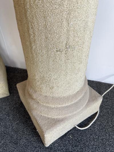 Luciano Sartini Pair of Column Floor Lamps by Luciano Sartini for Singleton Italy 1970s