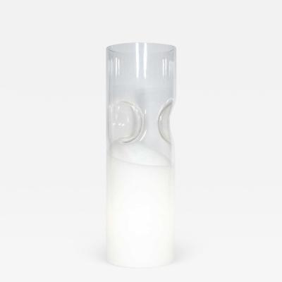 Luciano Vistosi CLEAR AND WHITE SOMMERSO VISTOSI TABLE LAMP