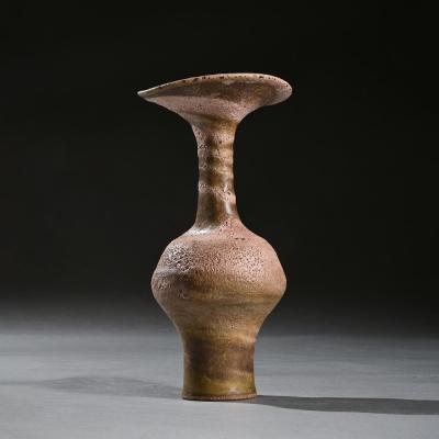 Lucie Rie LUCIE RIE VASE WITH FLARING LIP MIXED STONEWARE CIRCA 1985