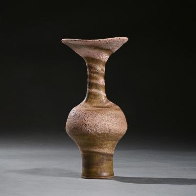 Lucie Rie LUCIE RIE VASE WITH FLARING LIP MIXED STONEWARE CIRCA 1985