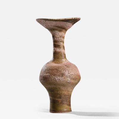 Lucie Rie LUCIE RIE VASE WITH FLARING LIP MIXED STONEWARE CIRCA 1985