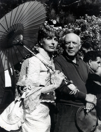 Lucien Clergue Francine Weisweiller Pablo Picasso on the set of Le Testament dOrph e