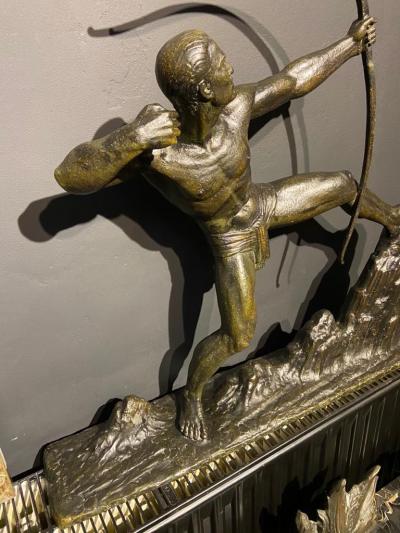 Lucien Gibert Lucien Gibert Bronze Statue The Archer French Art Deco Sculpture