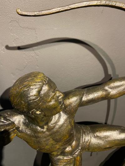 Lucien Gibert Lucien Gibert Bronze Statue The Archer French Art Deco Sculpture