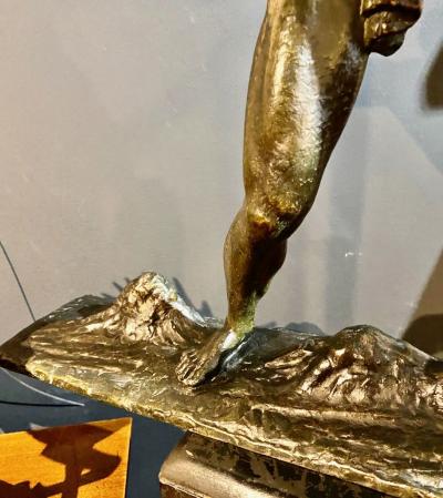 Lucien Gibert Lucien Gibert Bronze Statue The Archer French Art Deco Sculpture