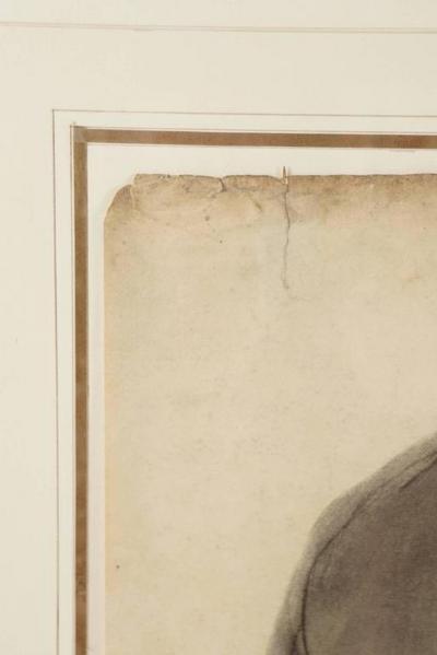 Lucien Laurent Gsell Large Charcoal on Paper Drawing of a Male Nude