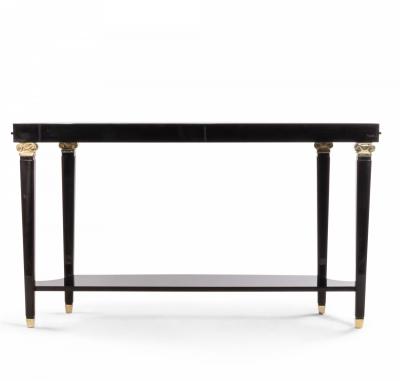 Lucien Rollin Customizable French Mid Century Style Lacquer Console Table Made to Order 