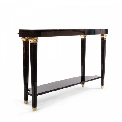 Lucien Rollin Customizable French Mid Century Style Lacquer Console Table Made to Order 