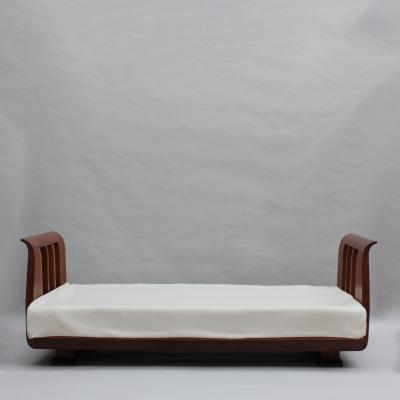 Lucien Rollin Fine French 1930s Daybed Sofa Attributed to Lucien Rollin