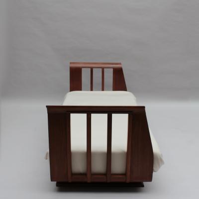 Lucien Rollin Fine French 1930s Daybed Sofa Attributed to Lucien Rollin