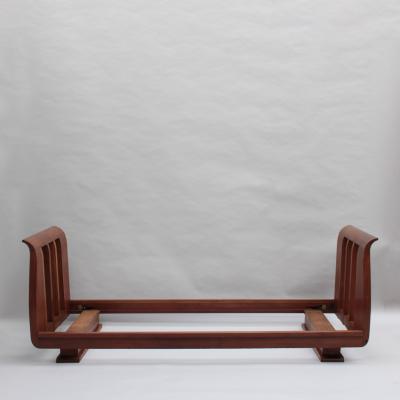 Lucien Rollin Fine French 1930s Daybed Sofa Attributed to Lucien Rollin