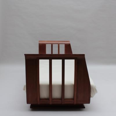 Lucien Rollin Fine French 1930s Daybed Sofa Attributed to Lucien Rollin