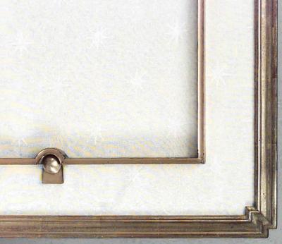 Lucien Rollin French 1940s 4 Fold Gilt Wood Framed Screen