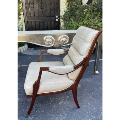Lucien Rollin Lucien Rollin Art Deco Leather Chair
