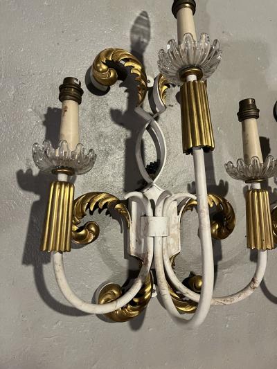 Lucien Rollin Lucien Rollin Gilt Sconces