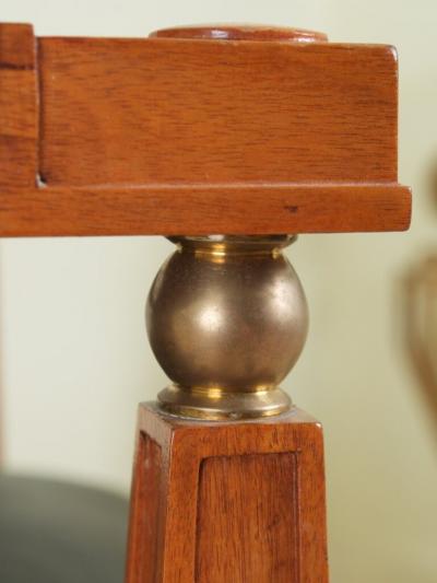 Lucien Rollin Lucien Rollin three armchairs in satinwood and bronze