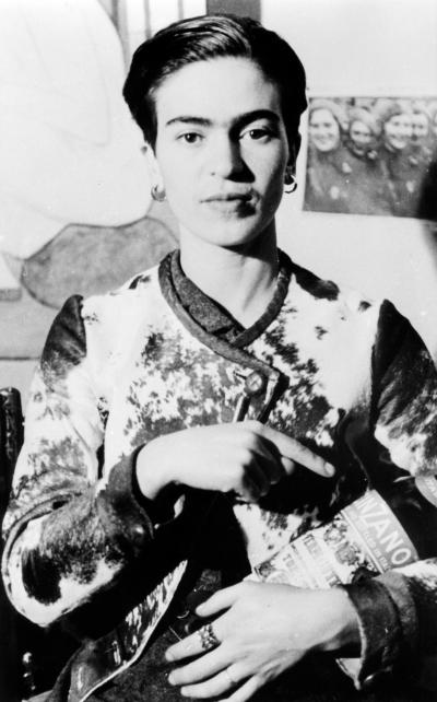 Lucienne Bloch Frida with Cinzano Bottle