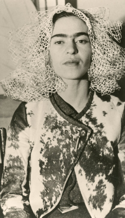 Lucienne Bloch Frida with Doily on Head 1935