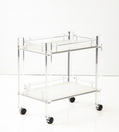 Lucite Bar Cart