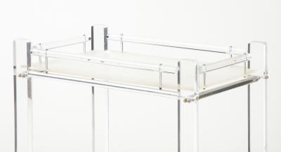 Lucite Bar Cart