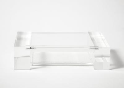 Lucite Transparent Box Italy c 1980