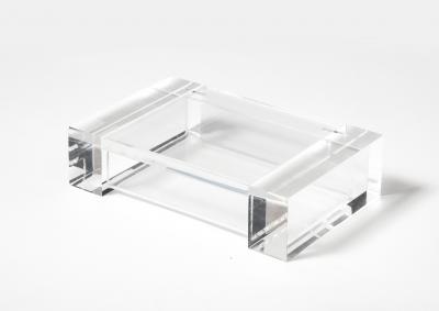 Lucite Transparent Box Italy c 1980
