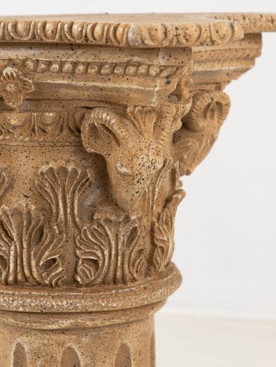 Lucite and Limestone Column or Pedestal