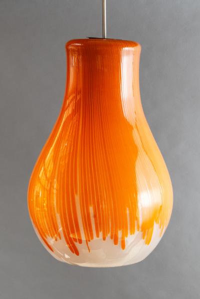Ludovico Diaz de Santillana Anemone pendant chandelier in glass by Ludovico Diaz de Santillana for Venini