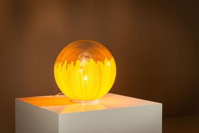 Ludovico Diaz de Santillana Lamp 831 in Orange by Ludovico Diaz de Santillana for Venini Italy 1960s