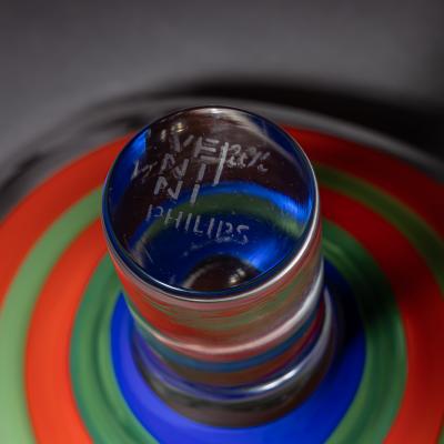 Ludovico Diaz de Santillana Philips Glass Vase by Ludovico Diaz de Santillana for Venini Italy 1968 70