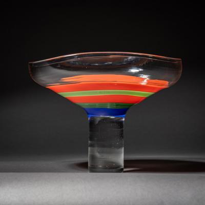 Ludovico Diaz de Santillana Philips Glass Vase by Ludovico Diaz de Santillana for Venini Italy 1968 70