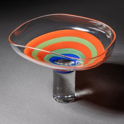 Ludovico Diaz de Santillana Philips Glass Vase by Ludovico Diaz de Santillana for Venini Italy 1968 70