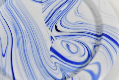 Ludovico Diaz de Santillana Swirled glass dish for the Hotel Excelsior Lido