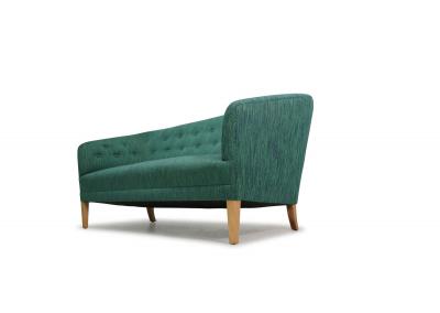 Ludvig Pontoppidan Ludvig Pontoppidan Danish Cabinetmaker Wool Sofa circa 1940