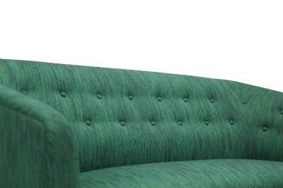 Ludvig Pontoppidan Ludvig Pontoppidan Danish Cabinetmaker Wool Sofa circa 1940
