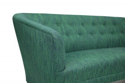 Ludvig Pontoppidan Ludvig Pontoppidan Danish Cabinetmaker Wool Sofa circa 1940