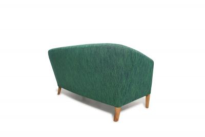 Ludvig Pontoppidan Ludvig Pontoppidan Danish Cabinetmaker Wool Sofa circa 1940