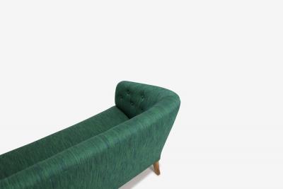 Ludvig Pontoppidan Ludvig Pontoppidan Danish Cabinetmaker Wool Sofa circa 1940