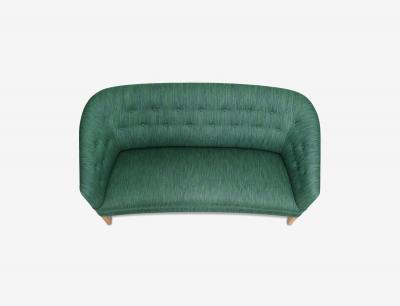 Ludvig Pontoppidan Ludvig Pontoppidan Danish Cabinetmaker Wool Sofa circa 1940