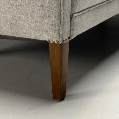 Ludvig Pontoppidan Ludvig Pontoppidan Danish Mid Century Modern Sofa Light Gray Wool 1950s