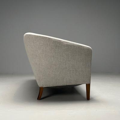 Ludvig Pontoppidan Ludvig Pontoppidan Danish Mid Century Modern Sofa Light Gray Wool 1950s