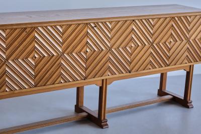 Ludvig Sturm Exceptional Ludvig Sturm Solid Oak Sideboard Inrednings Kompaniet Malm 1948
