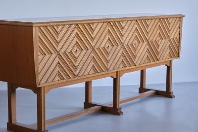Ludvig Sturm Exceptional Ludvig Sturm Solid Oak Sideboard Inrednings Kompaniet Malm 1948